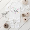 Personalised Baby Halloween Babygrow/Sleepsuit - Flower Ghost