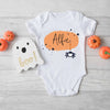 Personalised Baby Halloween Babygrow/Sleepsuit - Spider Name
