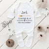 Personalised Baby Halloween Babygrow/Sleepsuit - Wizard School