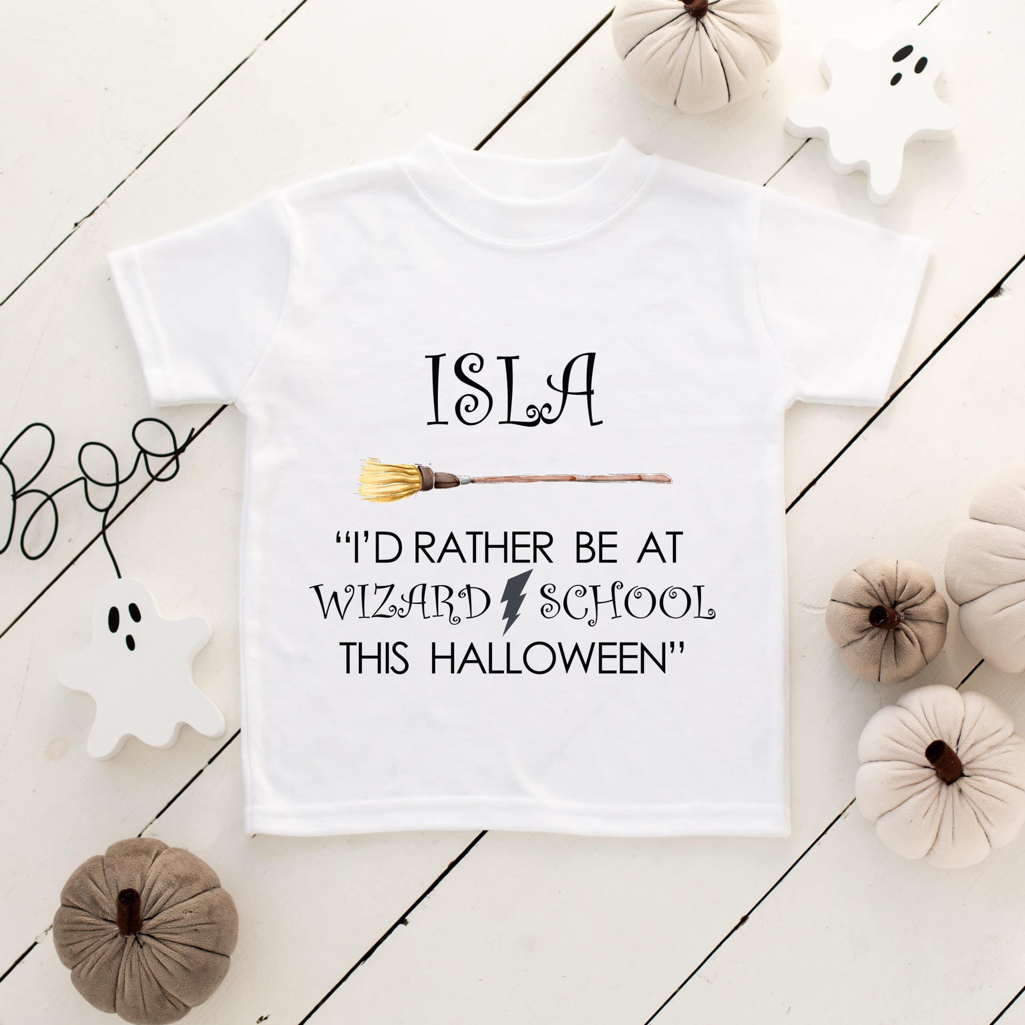 Personalised Baby Halloween Babygrow/Sleepsuit - Wizard School