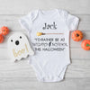 Personalised Baby Halloween Babygrow/Sleepsuit - Wizard School