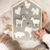 Personalised Wooden Farm Animal Puzzle Toy