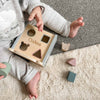Personalised Wooden Teddy Sorterbox Puzzle Shapes Toy