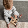 Personalised Wooden Teddy Sorterbox Puzzle Shapes Toy