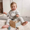 Personalised Wooden Teddy Sorterbox Puzzle Shapes Toy