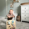 Personalised Wooden Grey Activity Walker Toy
