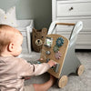Personalised Wooden Grey Activity Walker Toy
