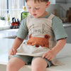 Personalised Children's Cream Bear Linen Apron