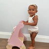 Personalised Wooden Pastel Pink Activity Walker Toy