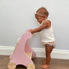 Personalised Wooden Pastel Pink Activity Walker Toy