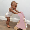 Personalised Wooden Pastel Pink Activity Walker Toy