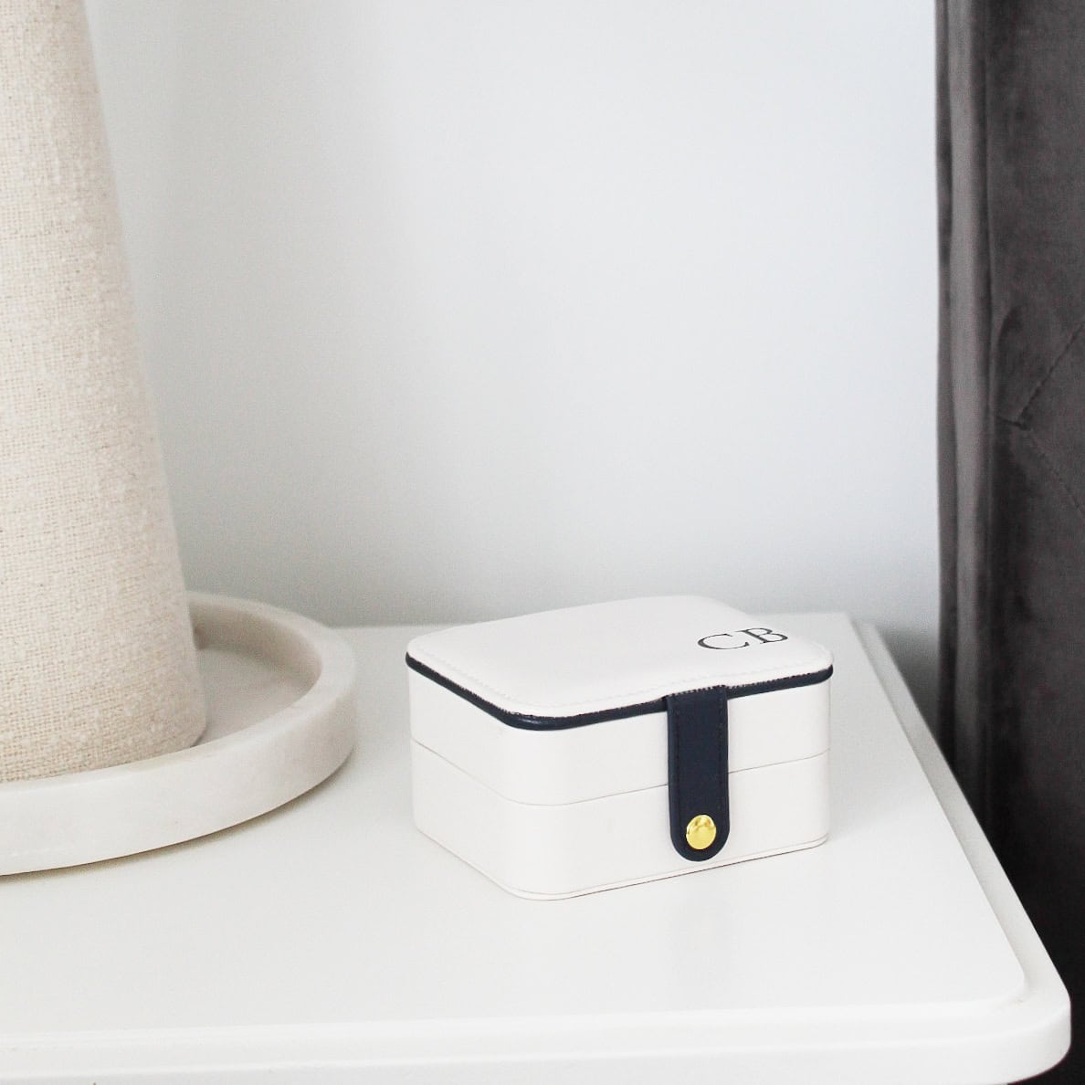 Personalised Initial Travel Jewellery Box