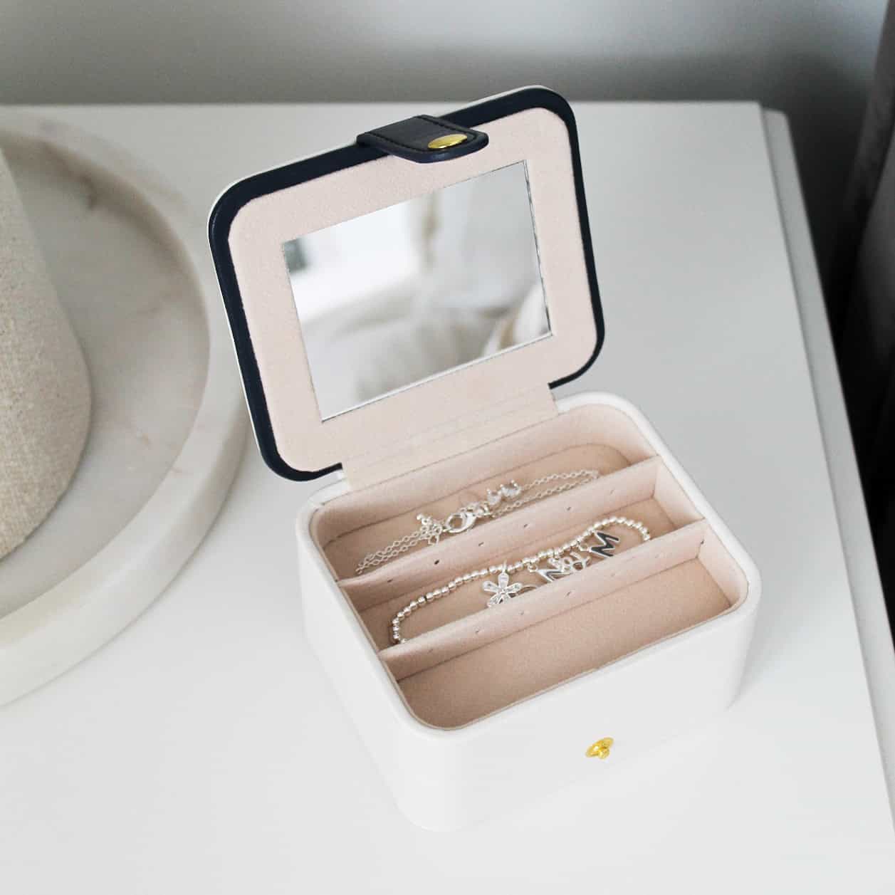 Personalised Initial Travel Jewellery Box