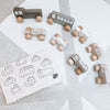 Personalised Wooden Neutral My First Car Push Toy