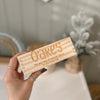 Personalised Safari Wooden Domino Toy Set