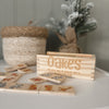 Personalised Safari Wooden Domino Toy Set
