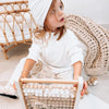 Personalised Wooden Cream Abacus Toy