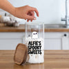 Personalised Glass Halloween Trick or Treat Sweets Jar - Ghost