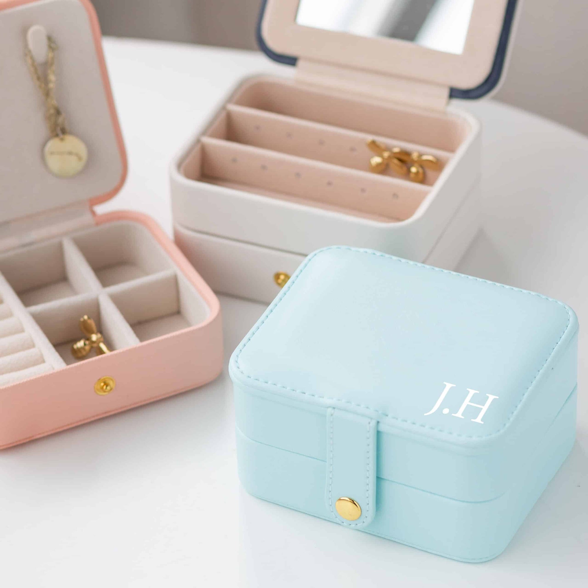 Personalised Initial Travel Jewellery Box