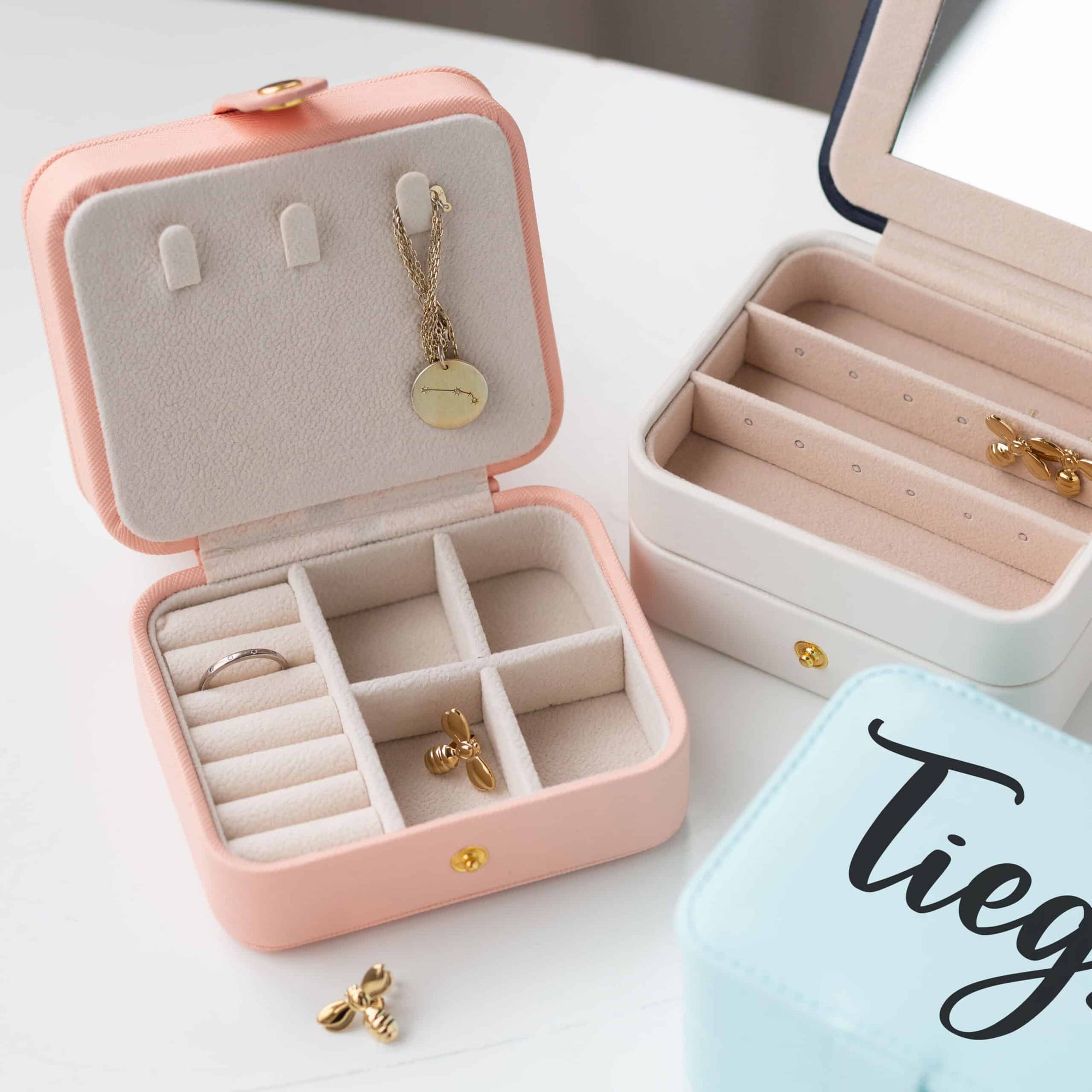 Personalised Name Travel Jewellery Box