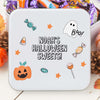 Personalised Metal Square Trick or Treat Sweetie Tin - Pastel