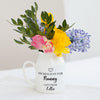 Personalised Picked Just For Flower Jug Vase