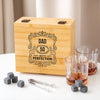Personalised Birthday Age Name Whisky Glass Set
