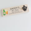 Personalised Wooden Bottle Opener Plaque