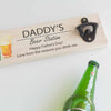 Personalised Wooden Bottle Opener Plaque