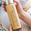 Personalised Fishing Fuel Bamboo Flask