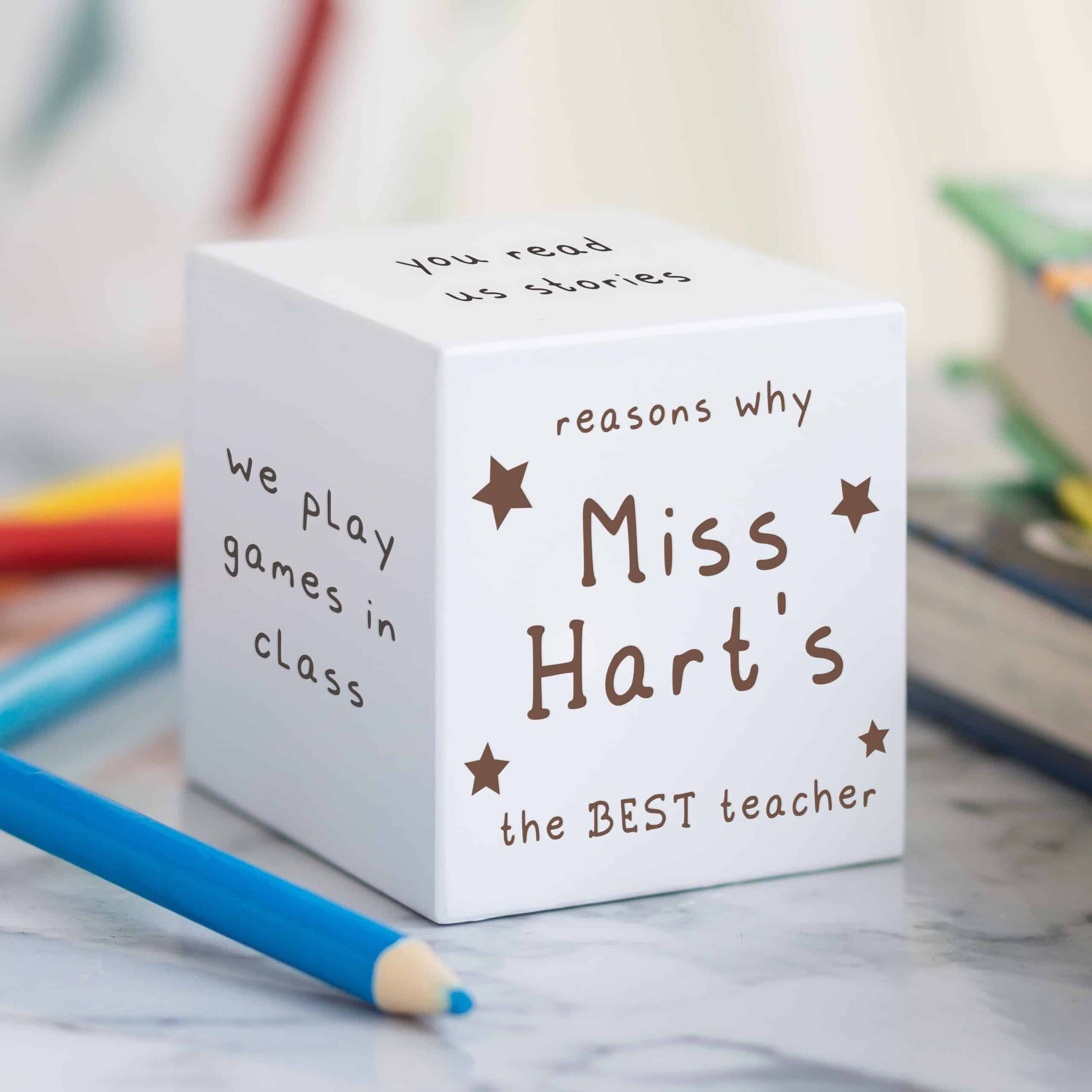 Personalised Reasons Why... Best Teacher Dice