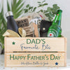 Personalised Pine Wooden Crate With Optional Bottle Opener