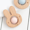 Bambino Eco-Friendly Wooden Pink Rabbit Baby Teething Toy