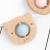 Bambino Eco-Friendly Wooden Blue Bear Baby Teething Toy