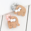 Bambino Eco-Friendly Wooden Pink Elephant Teething Toy
