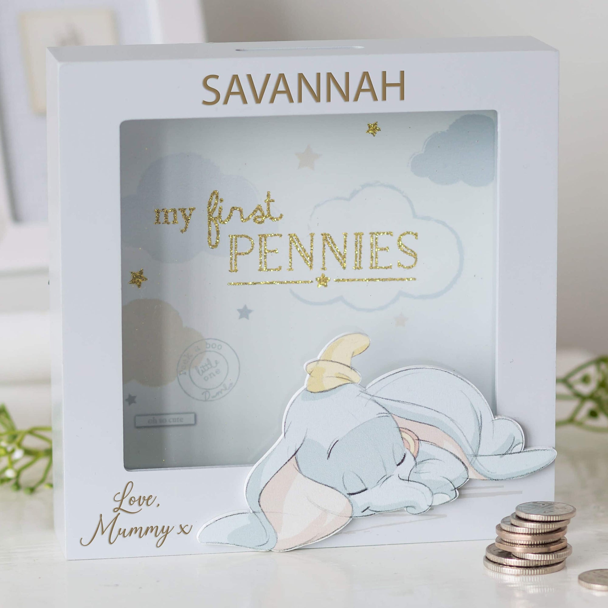 Personalised Disney Dumbo Money Box
