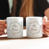 Personalised Mr and Mrs Matching Mugs
