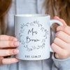 Personalised Mr and Mrs Matching Mugs