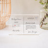 Personalised Wedding The Day You Became Date Acrylic Block