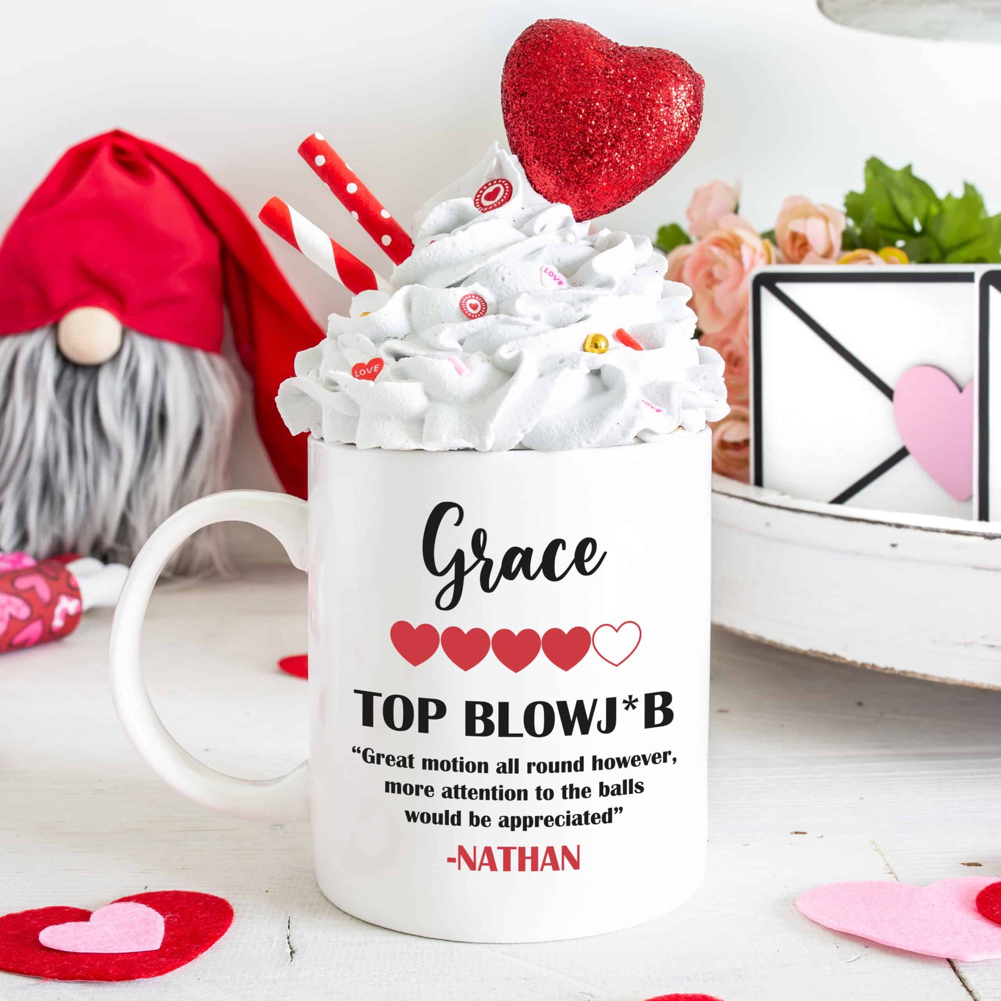 Personalised Valentine's Day Review Mug