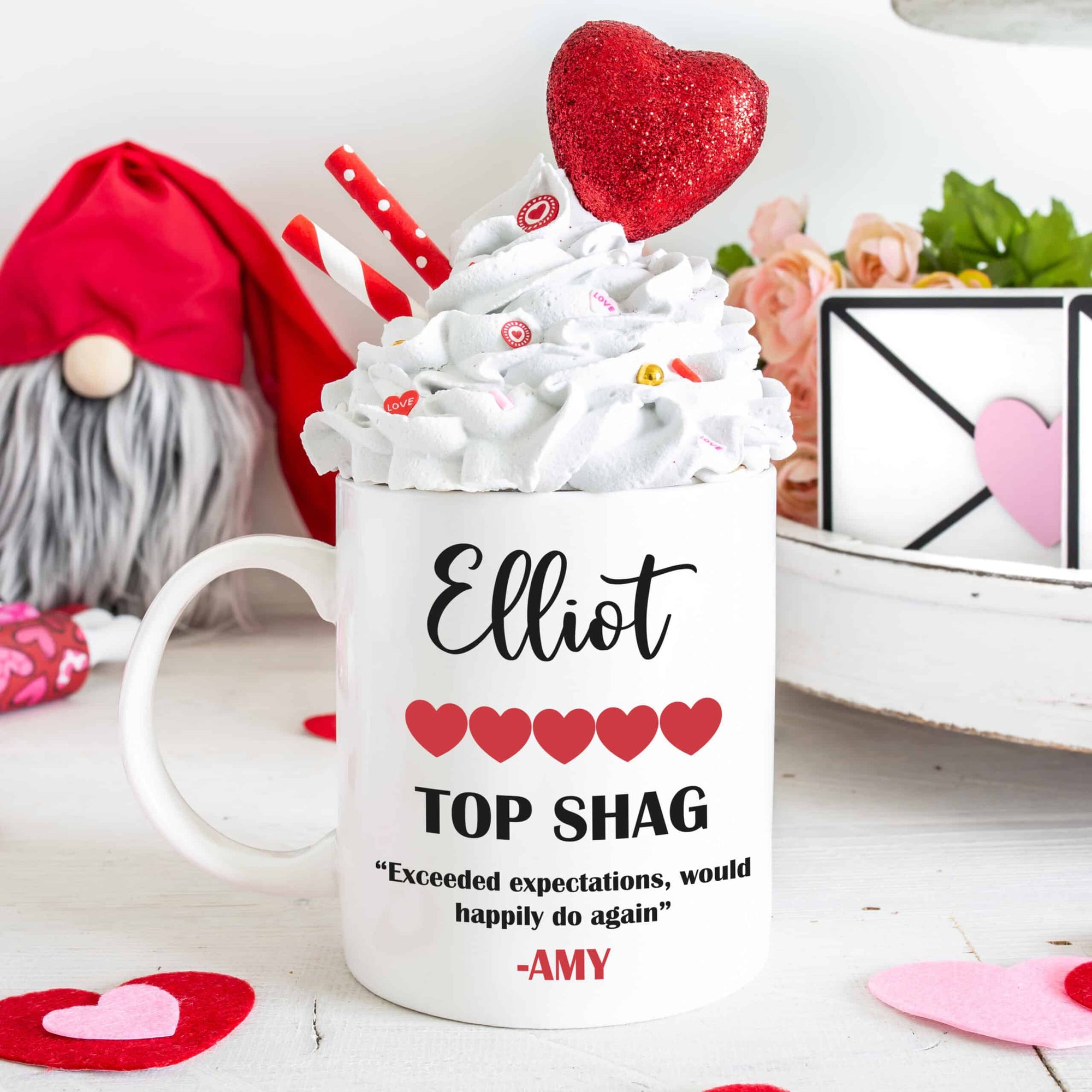 Personalised Valentine's Day Review Mug