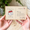 Personalised The Day You Became My Mummy Wooden Postcard
