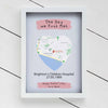 Personalised Mothers Day Glass Printed Map Frame - Multiple Sizes