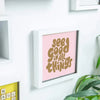 Personalised Printed Glass White Map Frame - Multiple Sizes