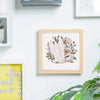 Personalised Printed Glass White Map Frame - Multiple Sizes