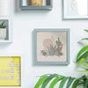Personalised Printed Glass White Map Frame - Multiple Sizes