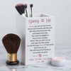 Personalised Make Up Brush Poem Pot