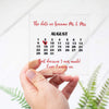 Personalised Calendar Date Memory Acrylic Block
