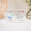 Personalised Map Postcard Acrylic Block