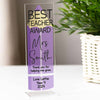 Personalised Best Teacher Pencil Acrylic Plaque